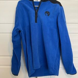 Nike Royal Blue Half-Zip Volleyball Fleece Pullover with Black Trim
